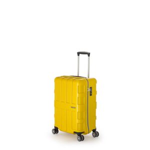 ファスナー式スーツケース/キャリーバッグ 【メタリックイエロー】 40L 機内持ち込み可能サイズ アジア・ラゲージ 『MAX BOX』 - 拡大画像