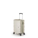 ファスナー式スーツケース/キャリーバッグ 【パールホワイト】 40L 機内持ち込み可能サイズ アジア・ラゲージ 『MAX BOX』