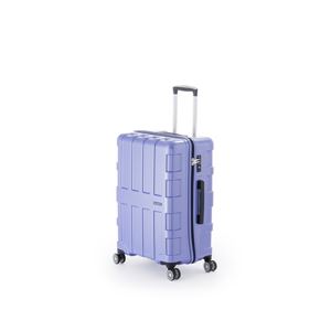 ファスナー式スーツケース/キャリーバッグ 【アイスブルー】 60L 軽量 アジア・ラゲージ 『MAX BOX』 - 拡大画像