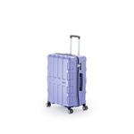 ファスナー式スーツケース/キャリーバッグ 【アイスブルー】 60L 軽量 アジア・ラゲージ 『MAX BOX』