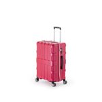 ファスナー式スーツケース/キャリーバッグ 【パープリッシュピンク】 60L 軽量 アジア・ラゲージ 『MAX BOX』