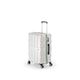 ファスナー式スーツケース/キャリーバッグ 【パールホワイト】 60L 軽量 アジア・ラゲージ 『MAX BOX』 - 縮小画像1
