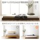 ベッド 低床 ロータイプ すのこ 木製 コンパクト ヘッドレス シンプル モダン ブラウン シングル ベッドフレームのみ - 縮小画像2