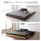 ベッド 低床 ロータイプ すのこ 木製 コンパクト ヘッドレス シンプル モダン ブラウン ダブル ベッドフレームのみ - 縮小画像3