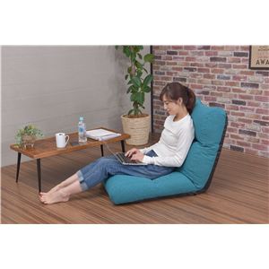 ふかふか座椅子 リクライニング ソファー 【ターコイズ】 日本製 『KABUL-LT』 商品写真3