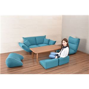 座椅子 パーソナルチェア 【インディゴ】 コンパクト 日本製 『とこざいす』 商品写真2