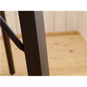 木目調ダイニングテーブル/リビングテーブル 【長方形 幅90cm】 スチール脚 『MONTシリーズ』 商品写真5