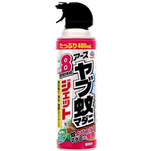 （まとめ）アース製薬 ヤブ蚊マダニジェット 屋外用 480mL 【×3点セット】