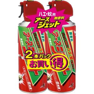 （まとめ）アース製薬 アースジェット450mL 2本パック 【×3点セット】