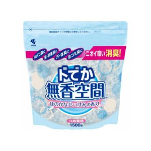 （まとめ） ドでか無香空間 ほのかなせっけん つめ替 1500g 【×3セット】