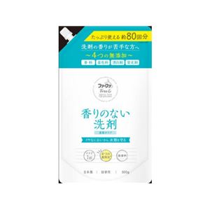 （まとめ） FAフリー＆超コン液体洗剤 無香料 詰替 800g 【×3セット】