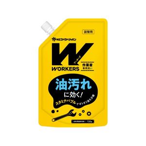 （まとめ） WORKERS 作業着液体洗剤 720g 【×5セット】