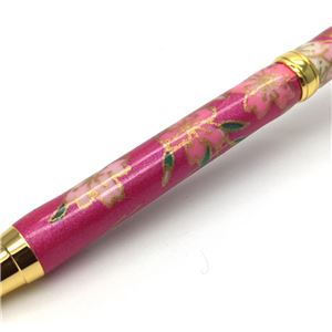 日本製 美濃和紙(友禅紙) ハンドメイドボールペン しだれ桜/紫色 商品写真2