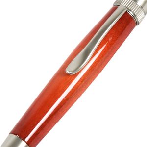 日本製 Air Brush Wood Pen キャンディカラー ボールペン(ギター塗装)【パーカータイプ/芯:0.7mm】Orange/カーリーメイプル 商品写真2