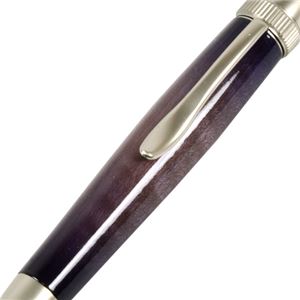 日本製 Air Brush Wood Pen キャンディカラー ボールペン(ギター塗装)【パーカータイプ/芯:0.7mm】Purple/カーリーメイプル 商品写真2