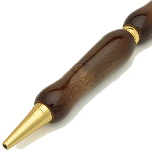 日本製 Air Brush Wood Pen サンバースト ボールペン(ギター塗装)【クロスタイプ/芯:0.7mm】胡桃/ウォールナット 商品写真2