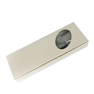 日本製 アクリルボールペン Marble Pen【クロスタイプ/芯:0.7mm】パールホワイト/White×Gray 商品写真3