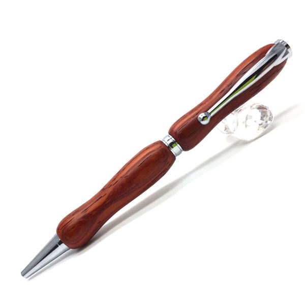 日本製 ハンドメイド ボールペン/文房具 【パドック】 クロスタイプ 芯：0.7mm 銘木 文具 オフィス用品 『8Color Wood Pen』