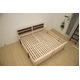 防ダニ 防カビ 抗菌 国産ヒノキ材二段ベッド (フレームのみ) シングル ブラウン 日本製ベッドフレーム 木製 シングル使用可 - 縮小画像5