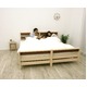 防ダニ 防カビ 抗菌 国産ヒノキ材二段ベッド (フレームのみ) シングル ブラウン 日本製ベッドフレーム 木製 シングル使用可 - 縮小画像6