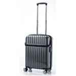 トップオープン スーツケース/キャリーバッグ 【ブラックカーボン】機内持ち込みサイズ 33L 『アクタス トップス』
