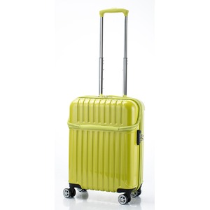 トップオープン スーツケース/キャリーバッグ 【ライムカーボン】機内持ち込みサイズ 33L 『アクタス トップス』 - 拡大画像
