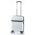 トップオープン スーツケース/キャリーバッグ 【ホワイトカーボン】機内持ち込みサイズ 33L 『アクタス トップス』