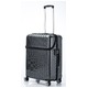 トップオープン スーツケース/キャリーバッグ 【ブラックカーボン】 Mサイズ 55L 『アクタス トップス』 - 縮小画像1