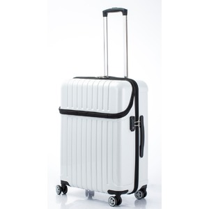 トップオープン スーツケース/キャリーバッグ 【ホワイトカーボン】 Mサイズ 55L 『アクタス トップス』 - 拡大画像