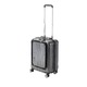 フロントオープン スーツケース/キャリーバッグ 【ブラックヘアライン】 35L 機内持ち込みサイズ 『アクタス ポライト』 - 縮小画像1