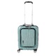フロントオープン スーツケース/キャリーバッグ 【グリーンヘアライン】 35L 機内持ち込みサイズ 『アクタス ポライト』 - 縮小画像4