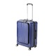 フロントオープン スーツケース/キャリーバッグ 【ブルーヘアライン】 60L Mサイズ 『アクタス ポライト』 - 縮小画像1