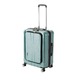 フロントオープン スーツケース/キャリーバッグ 【グリーンヘアライン】 60L Mサイズ 『アクタス ポライト』 - 縮小画像1