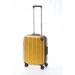 ツートンカラー スーツケース/キャリーバッグ 【Sサイズ イエロー/ブラック】 33L 『アクタス』