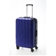 ツートンカラー スーツケース/キャリーバッグ 【Lサイズ ブルー/ブラック】 72L 『アクタス』 - 縮小画像1
