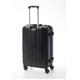 ツートンカラー スーツケース/キャリーバッグ 【Lサイズ ブルー/ブラック】 72L 『アクタス』 - 縮小画像2
