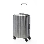 ツートンカラー スーツケース/キャリーバッグ 【Lサイズ カーボンブラック/ブラック】 72L 『アクタス』