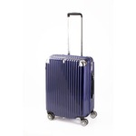 スーツケース/キャリーバッグ 【ジッパー式 ブルーヘアライン】 Mサイズ 60L 『トラベリスト ストロークII』
