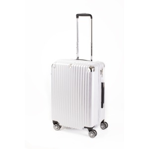 スーツケース/キャリーバッグ 【ジッパー式 ホワイトヘアライン】 Mサイズ 60L 『トラベリスト ストロークII』 - 拡大画像