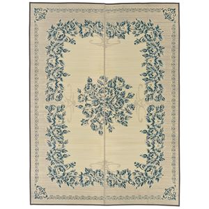 い草 ラグマット/絨毯 【約191×191cm ブルー】 表面：イ草100％ 裏貼り 防キズ 湿度調整機能 『シンフォニー』 〔リビング〕【代引不可】