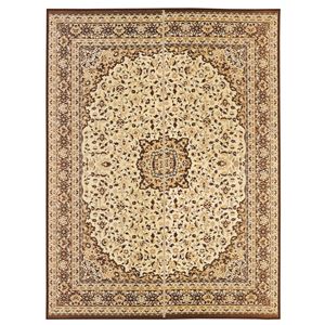 い草 ラグマット/絨毯 【約191×250cm ブラウン】 表面：イ草100％ 裏貼り 防キズ 『コンチェルト』 〔リビング ダイニング〕【代引不可】