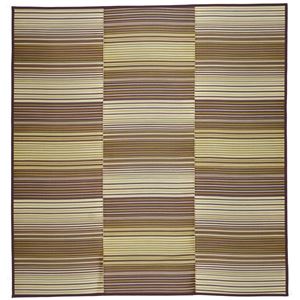 い草 ラグマット/絨毯 【約180×240cm ブラウン】 表面：イ草100％ 裏貼り 折りたたみ可 『若竹 わかたけ』 〔リビング〕【代引不可】