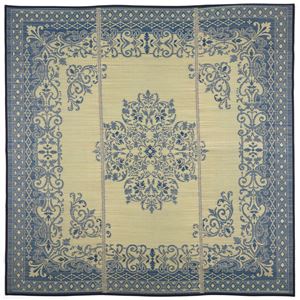 い草 ラグマット/絨毯 【約230×330cm ブルー】 表面：イ草100％ 裏貼り 防キズ 湿度調整機能 『カノン』 〔リビング〕【代引不可】