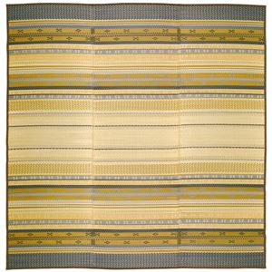 い草 ラグマット/絨毯 【約230×330cm ブルー】 裏貼り仕様 表面：イ草100％ 縁：綿100％ 『風雅 ふうが』 〔リビング〕【代引不可】