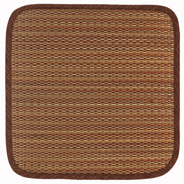 い草 椅子クッション 約幅40×奥行40cm ブラウン 表面：イ草100％ 南風 なんぷう シートクッション リビング ダイニング【代引不可】