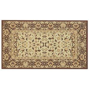 い草 玄関マット/フロアマット 【約55×85cm ブラウン】 長方形 縁：綿100％ 吸湿性 防滑加工 裏貼り仕様 『コンチェルト』【代引不可】