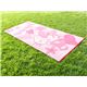 【ハローキティ】 PP素材 ラグマット/レジャーシート 【約88×176cm ピンク】 長方形 洗える 日本製 『ラブリー』 - 縮小画像2