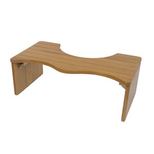 天然木のトイレの踏み台（折りたたみ式） ライトブラウン【代引不可】