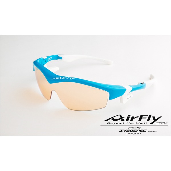 AirFly（エアフライ）ノーズパッドレススポーツサングラス ユニセックス スカイブルー AF-201 C5【代引不可】