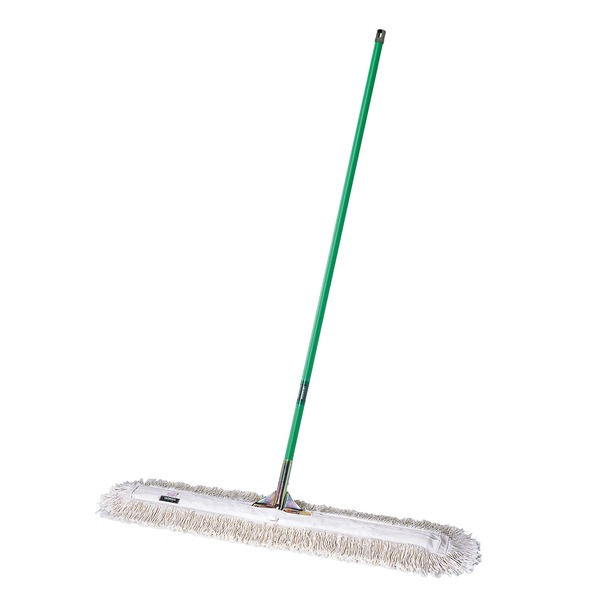 テラモト 体育館モップ 90 本体 全長：1470mm モップ幅：1140mm 糸付